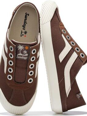 PROJECT MOTION SUNDAYS Women's Whiskey Beige Cup Sole Sneaker Mules Memory Foam